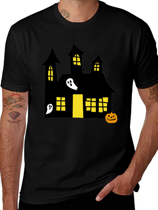 Spooky Halloween Haunted House T-Shirt