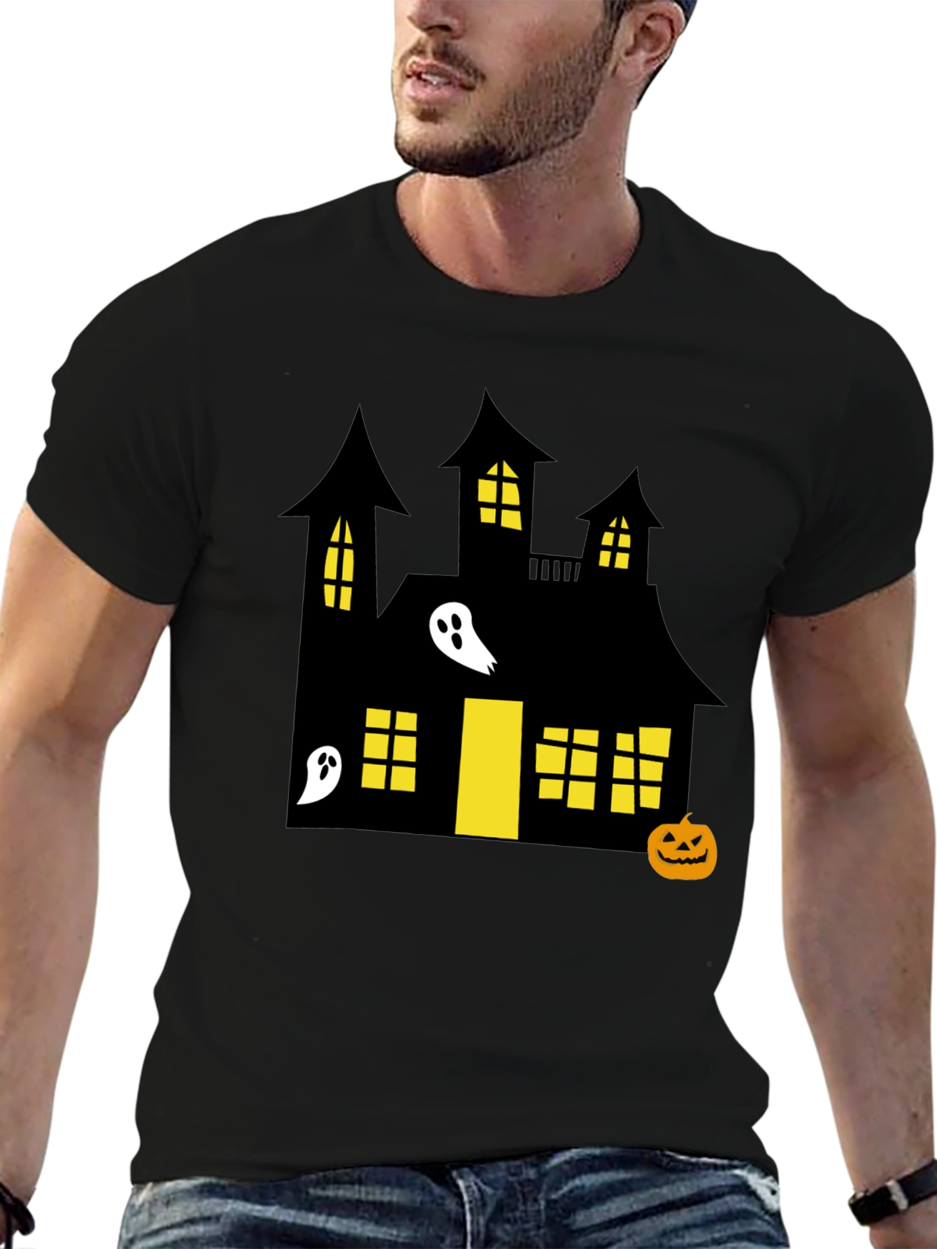 Spooky Halloween Haunted House T-Shirt