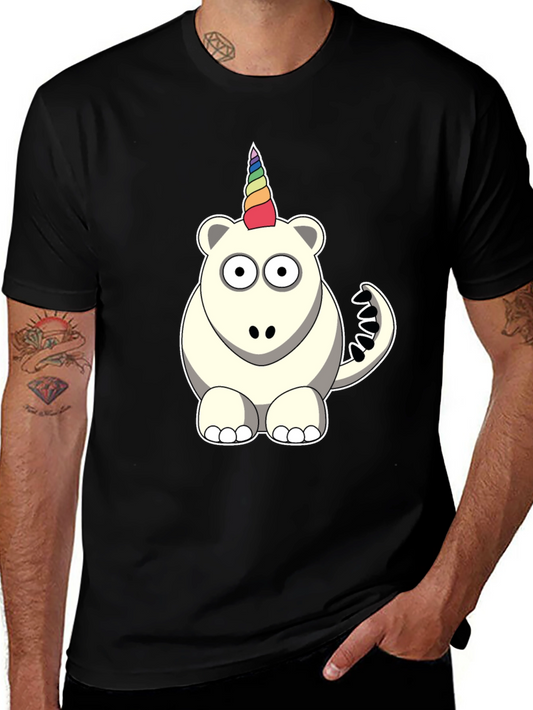 Unicorn Bear Graphic Tee - Mens Black T-Shirt