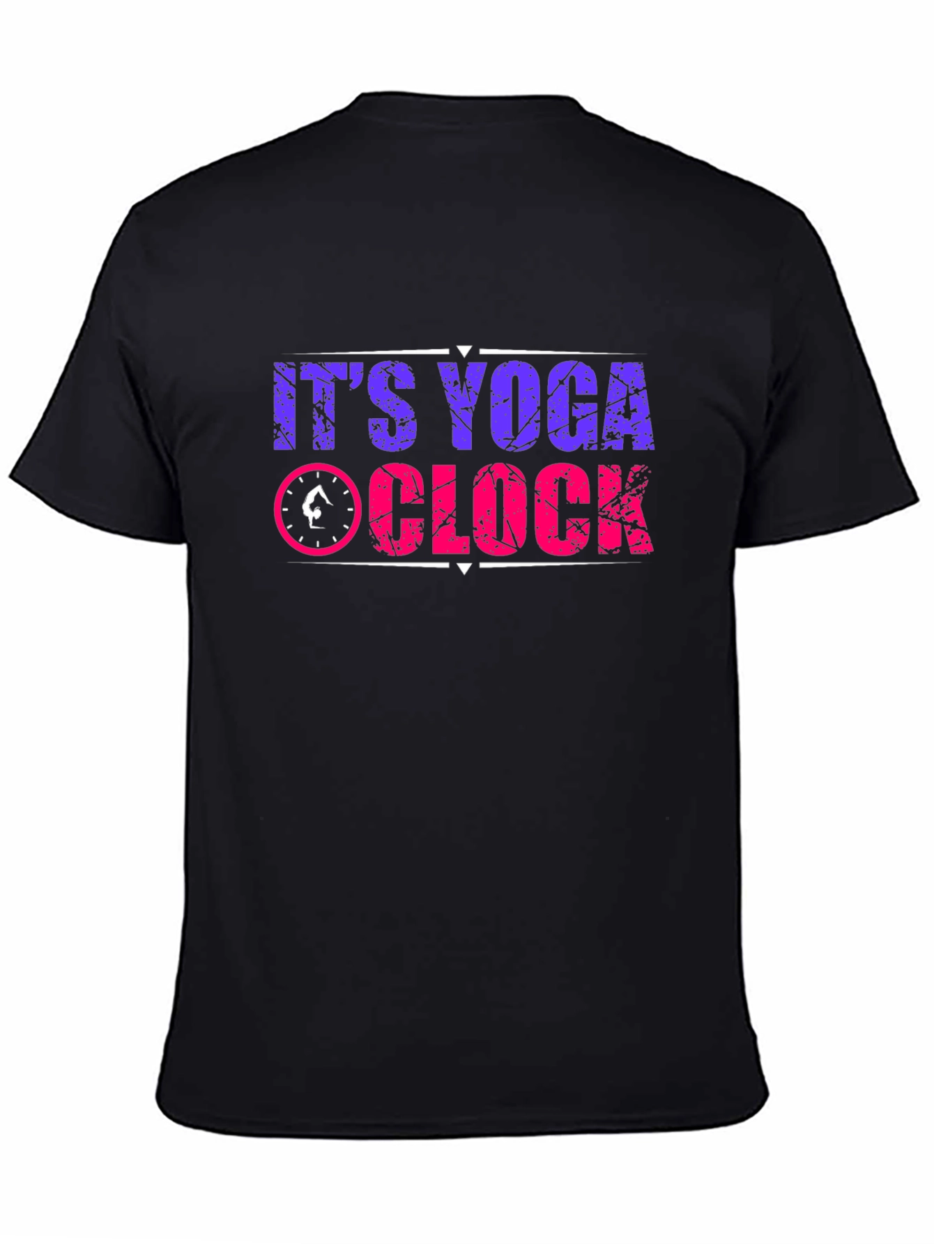 Yoga Clock Graphic T-Shirt