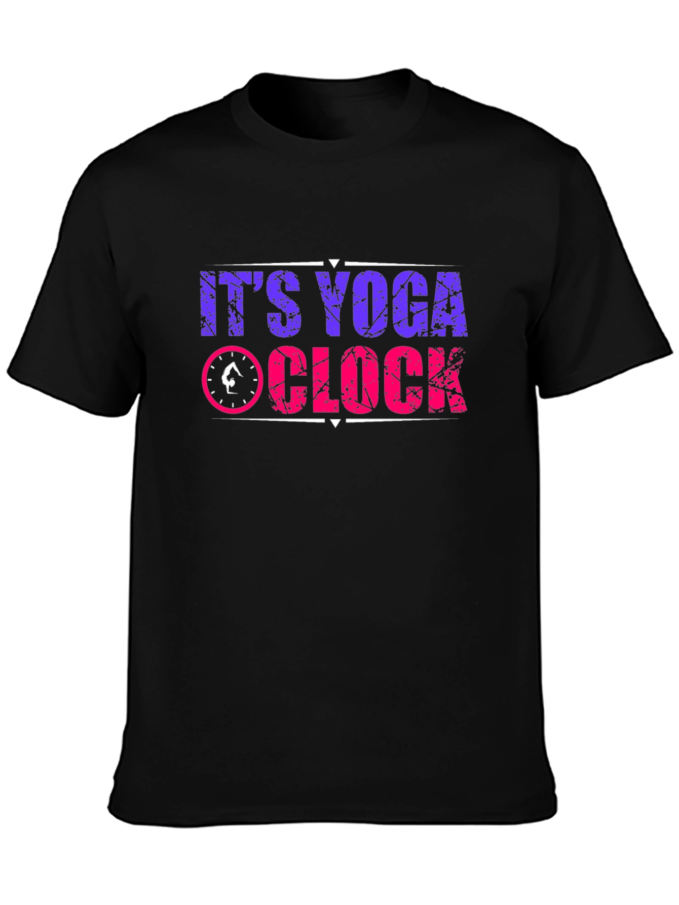 Yoga Clock Graphic T-Shirt