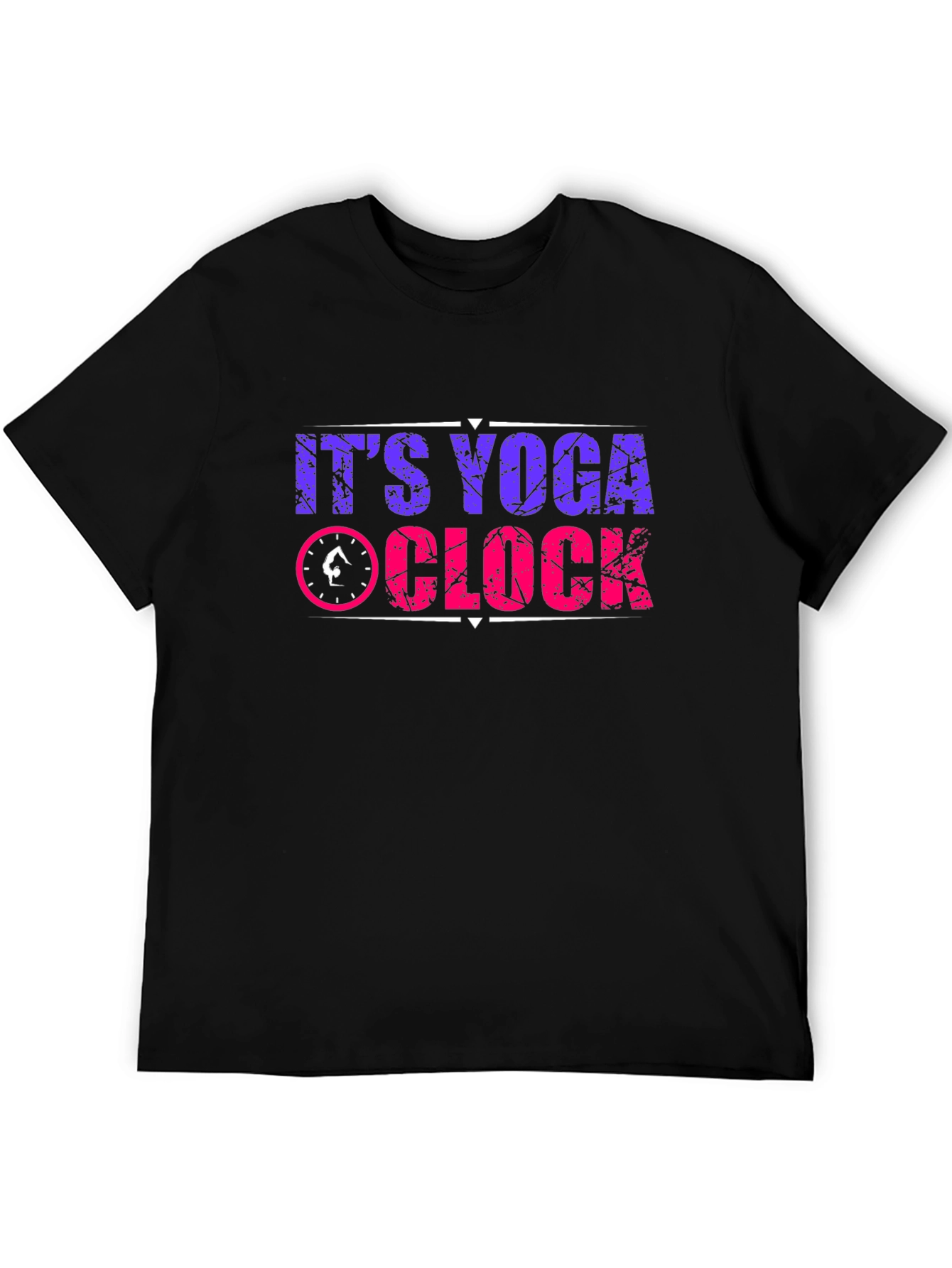 Yoga Clock Graphic T-Shirt