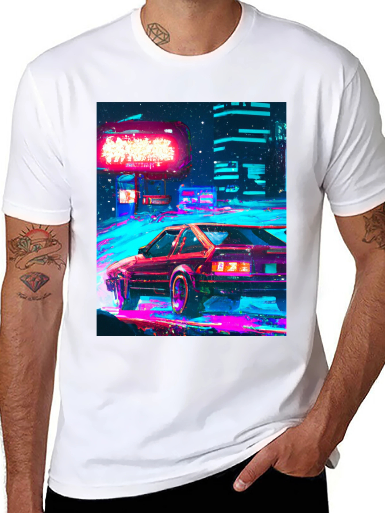 Retro Cyberpunk Car T-Shirt