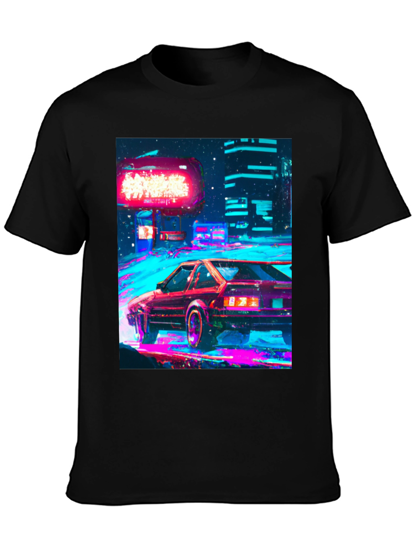 Retro Cyberpunk Car T-Shirt