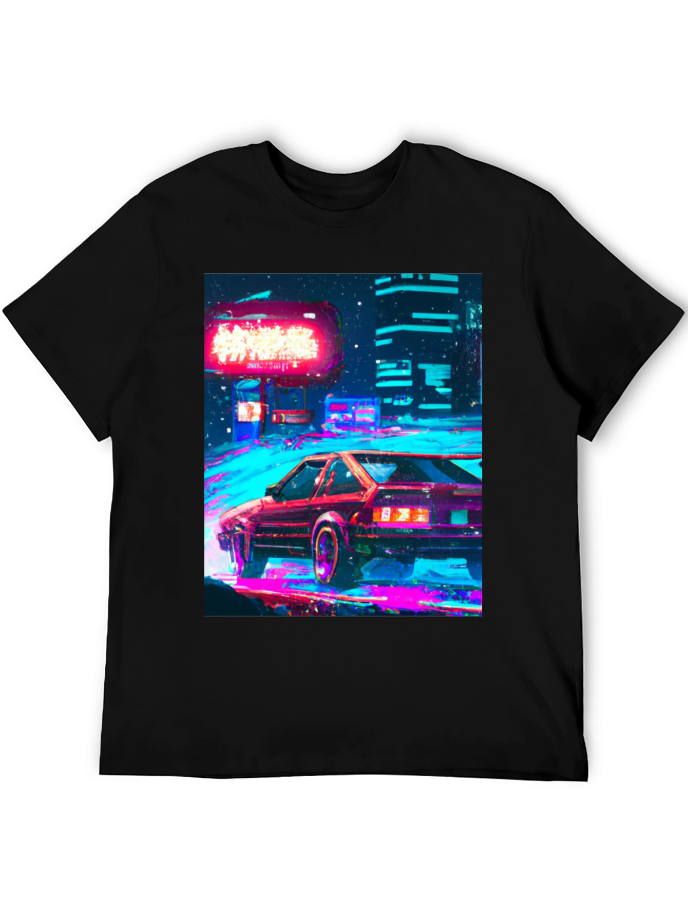 Retro Cyberpunk Car T-Shirt