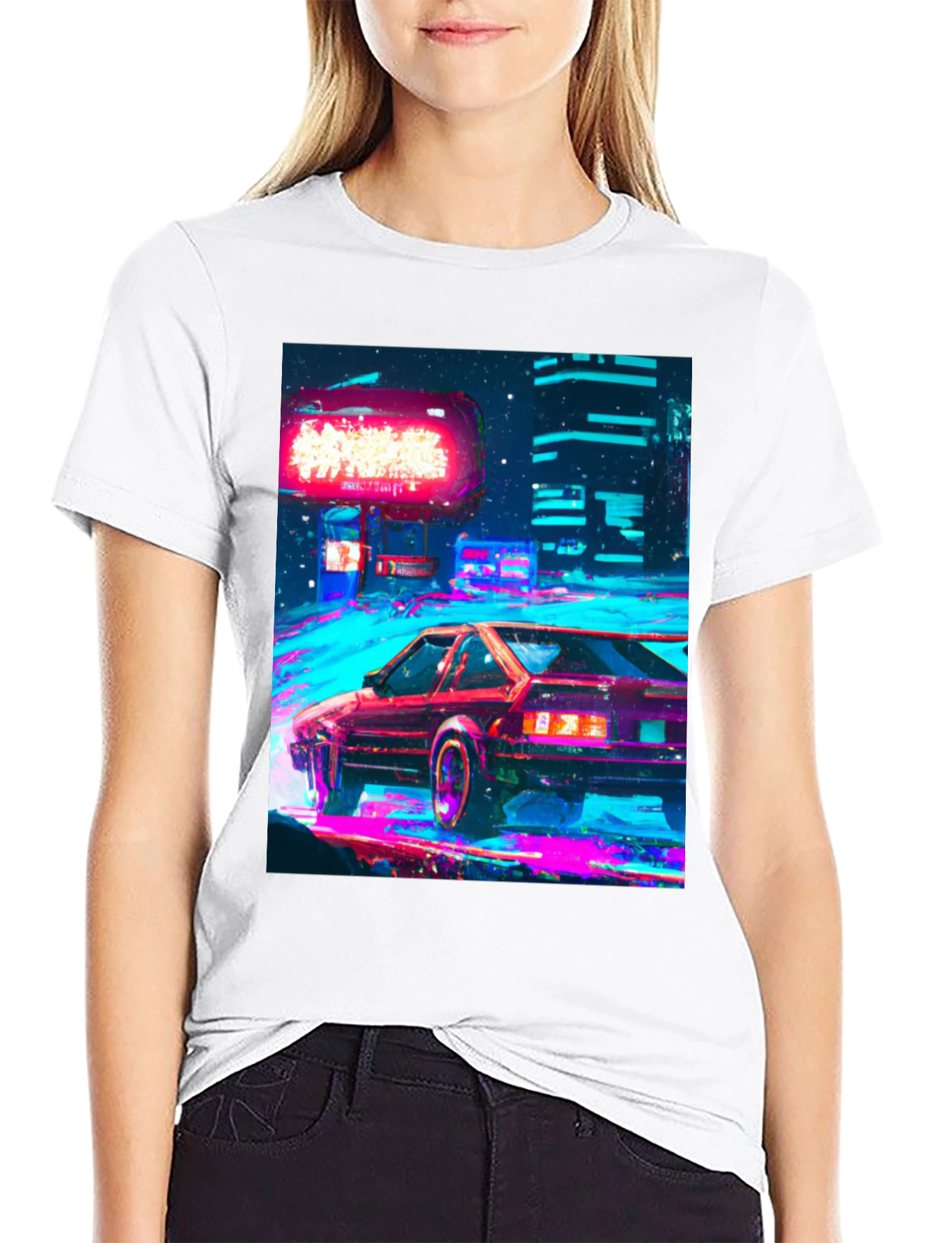 Retro Cyberpunk Car T-Shirt