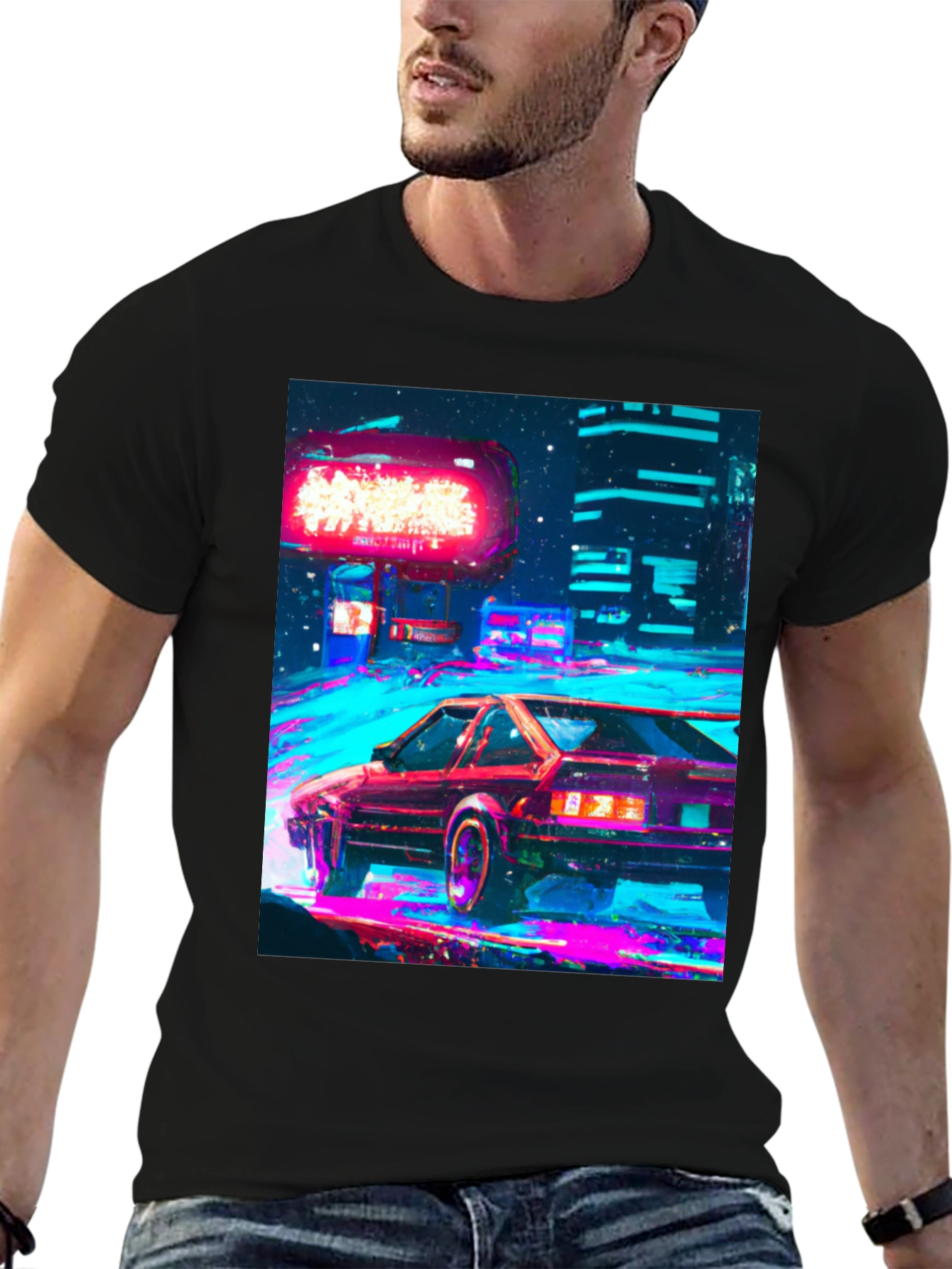 Retro Cyberpunk Car T-Shirt