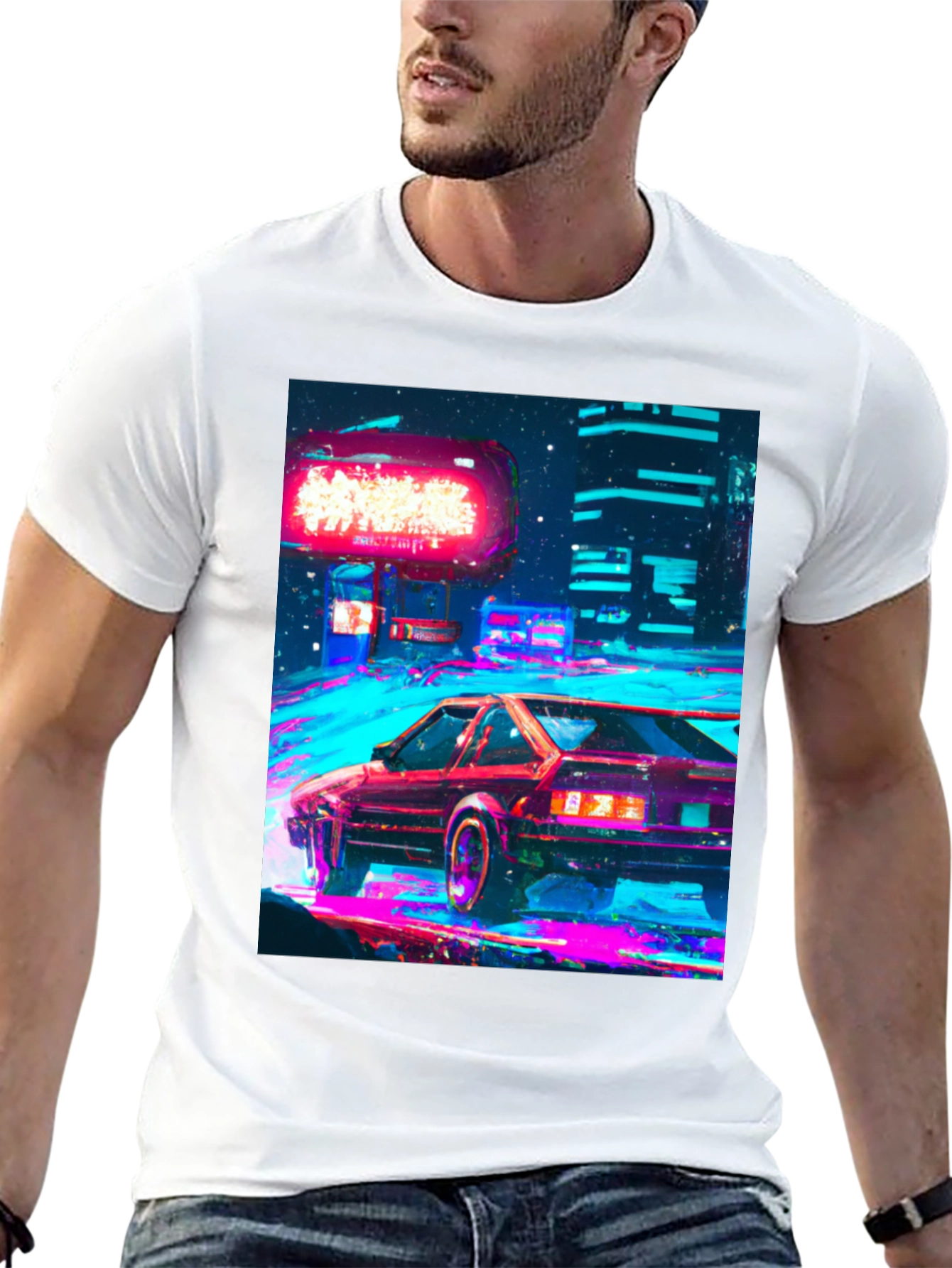 Retro Cyberpunk Car T-Shirt