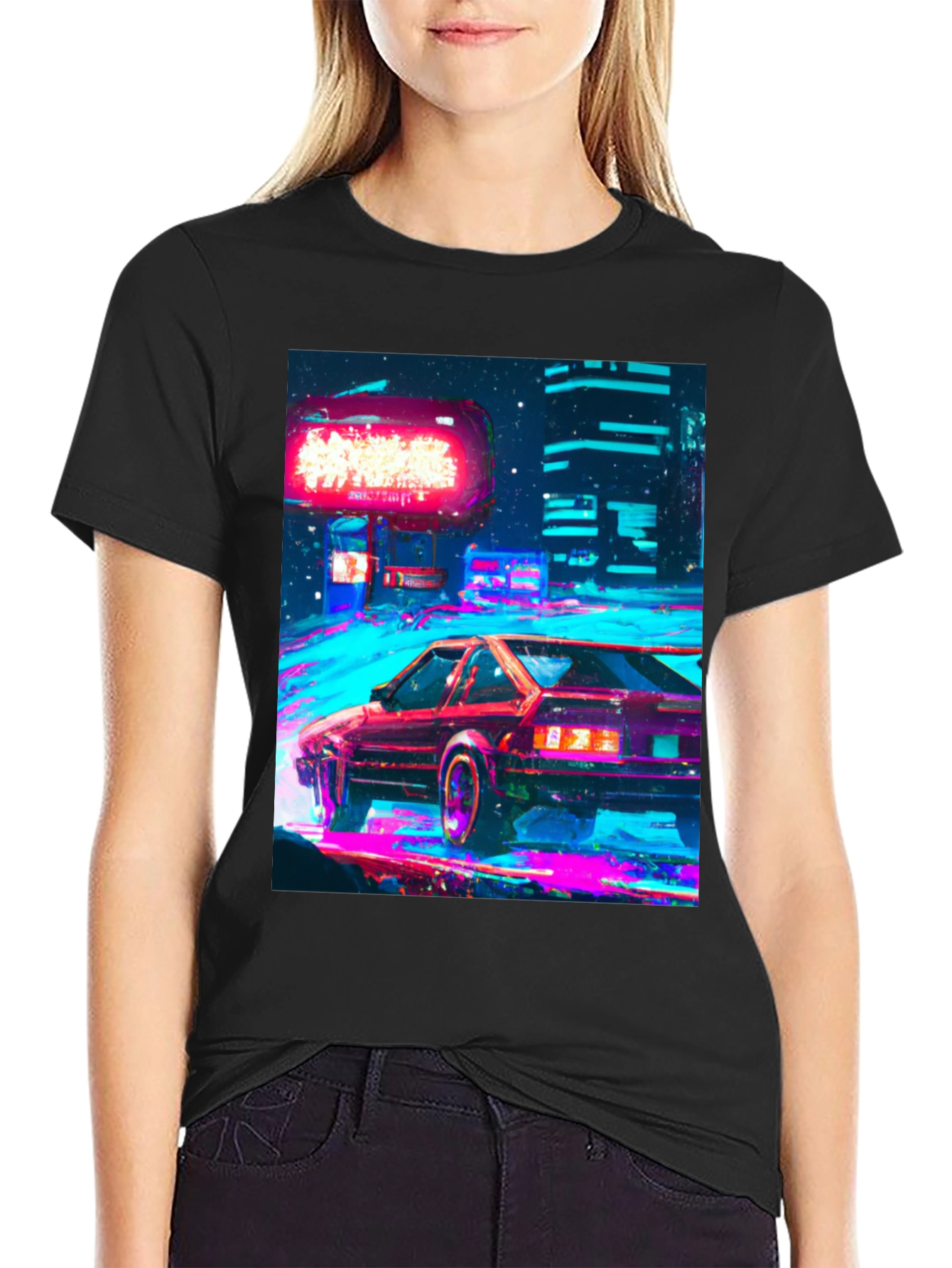 Retro Cyberpunk Car T-Shirt