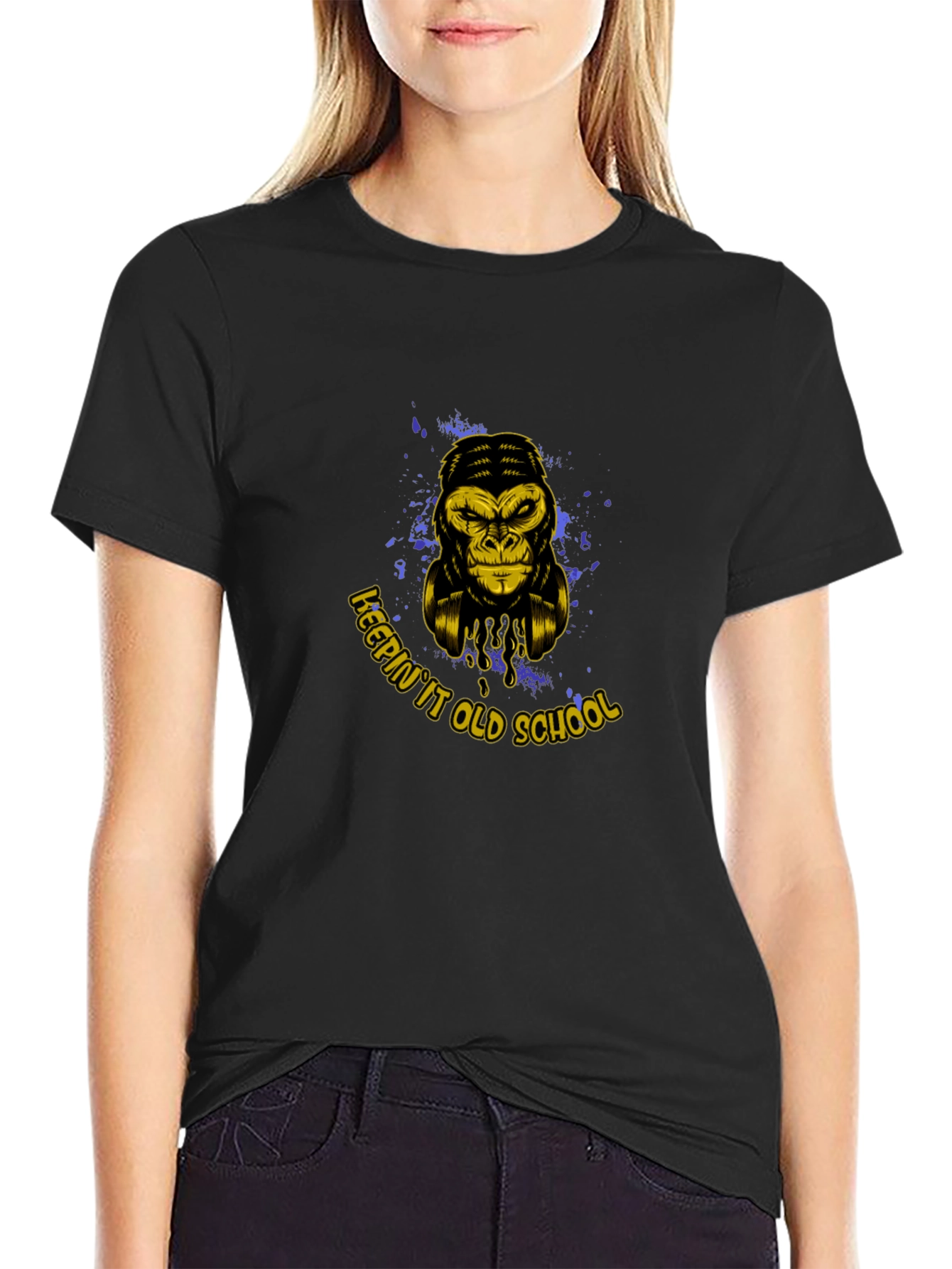 Keepin It Old School Gorilla Graphic T-Shirt