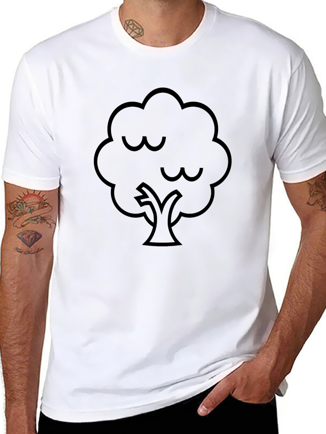 Black Tree Graphic Tee - Casual Comfort