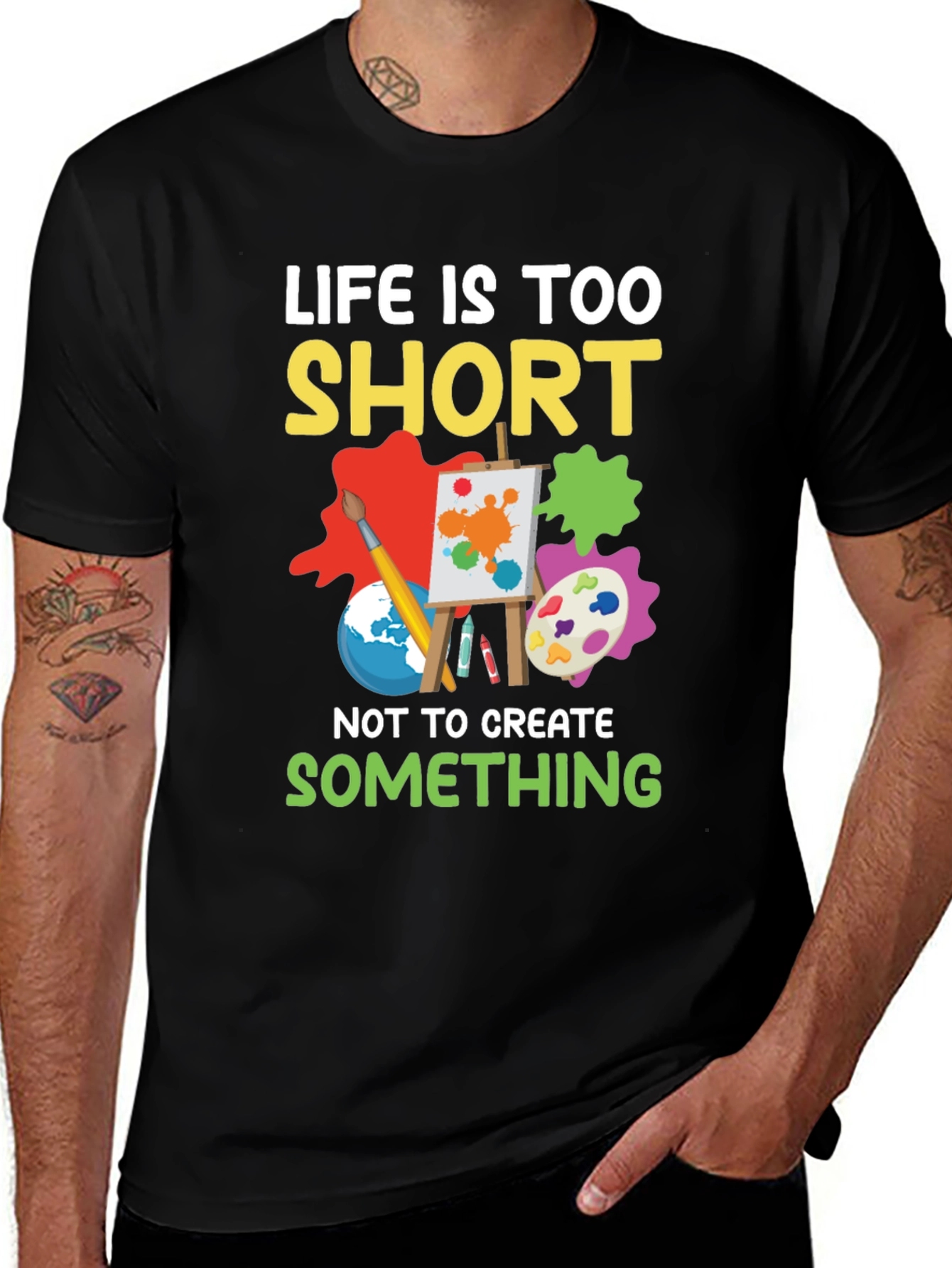 Life Is Too Short Artist Graphic Tee