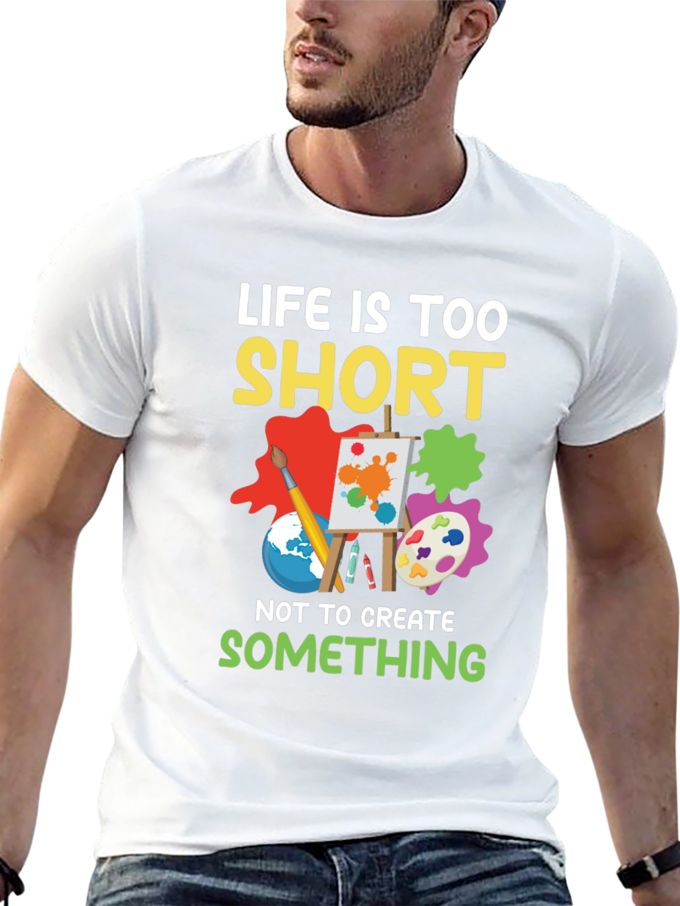 Life Is Too Short Artist Graphic Tee