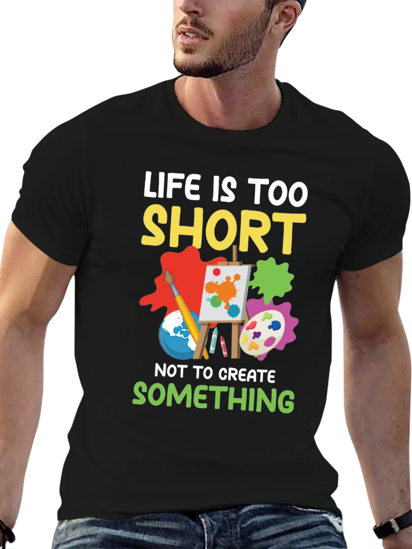Life Is Too Short Artist Graphic Tee