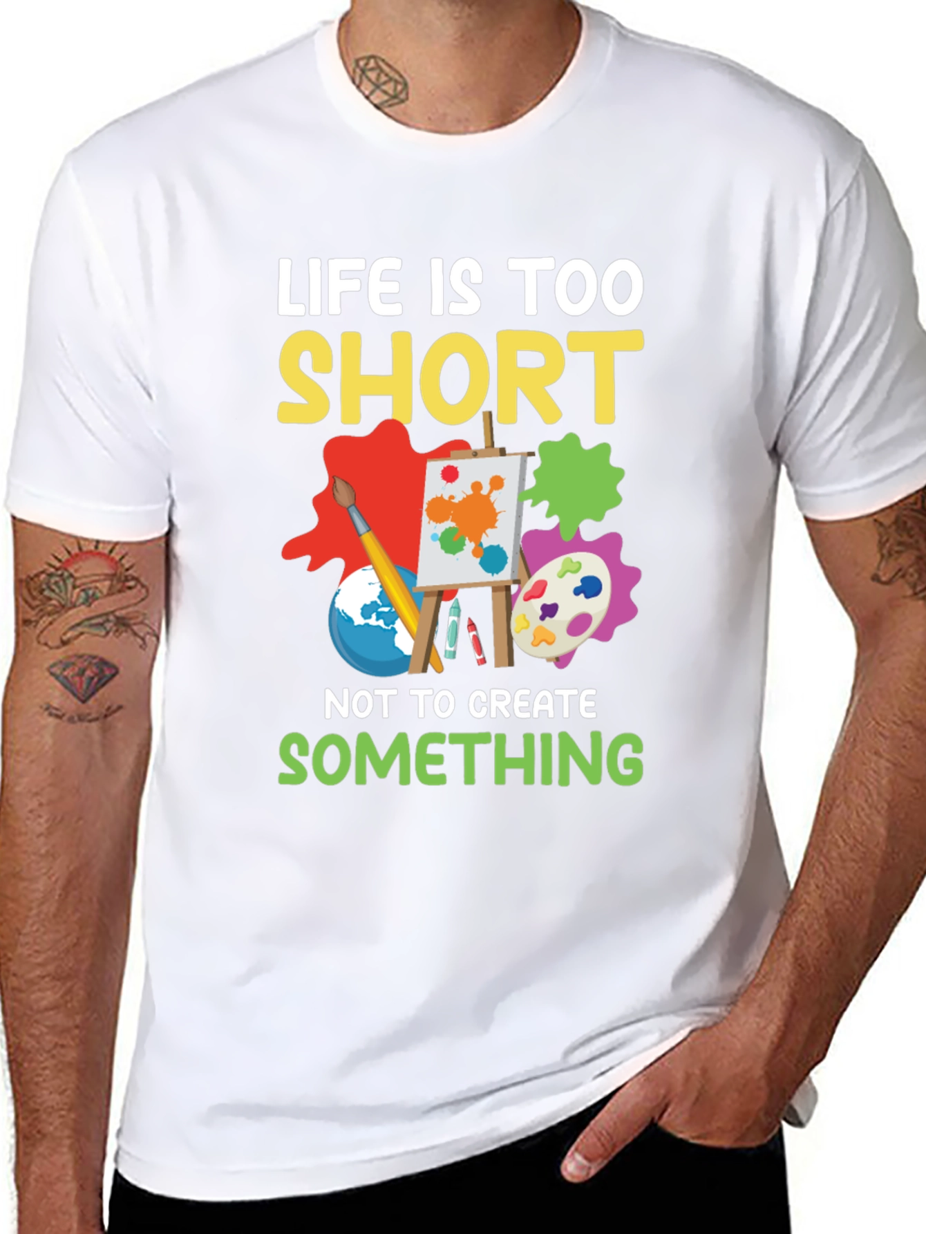 Life Is Too Short Artist Graphic Tee