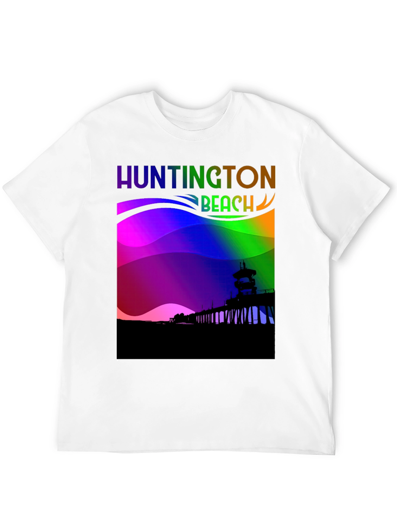 Huntington Beach Rainbow T-Shirt