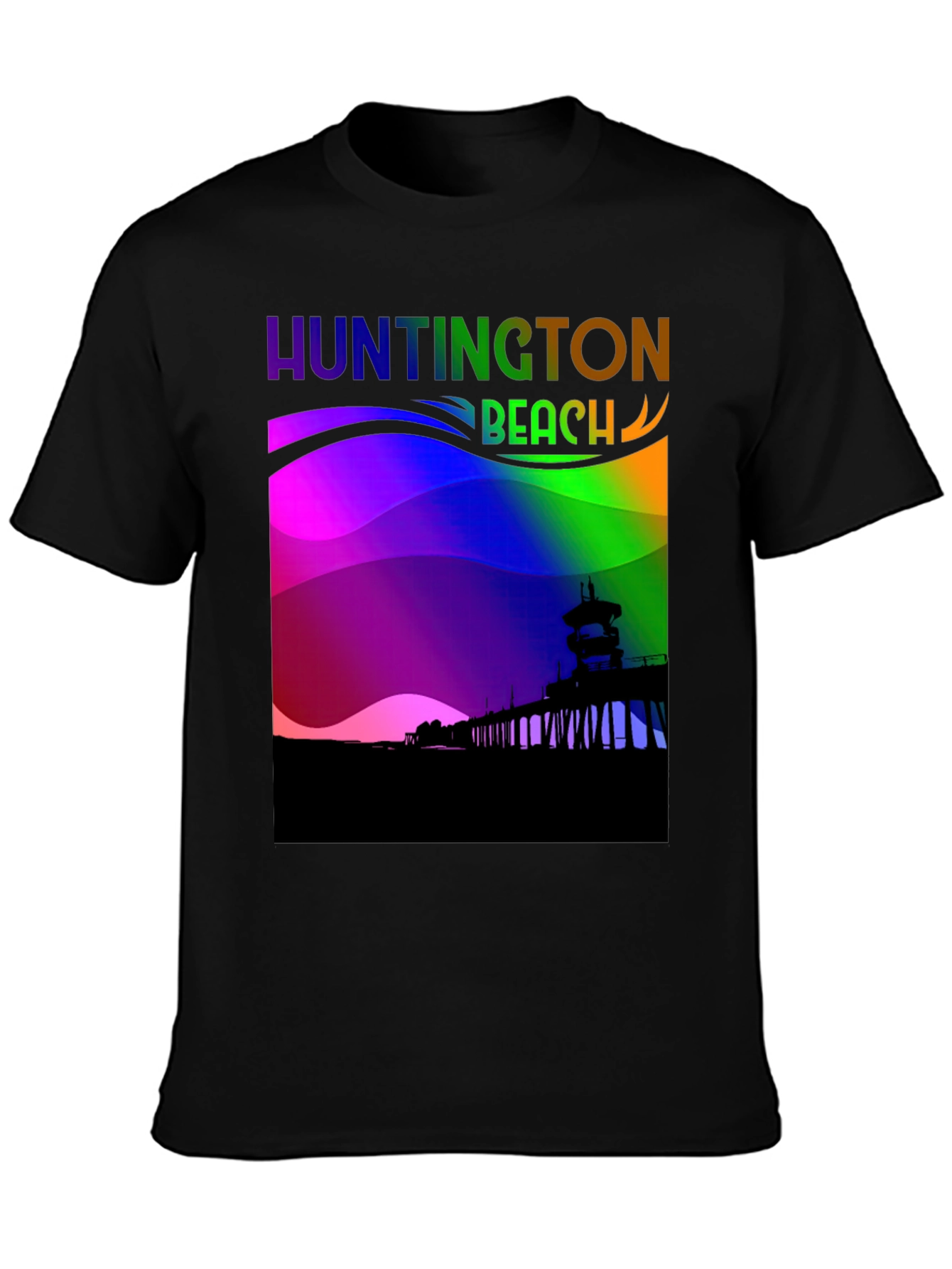 Huntington Beach Rainbow T-Shirt
