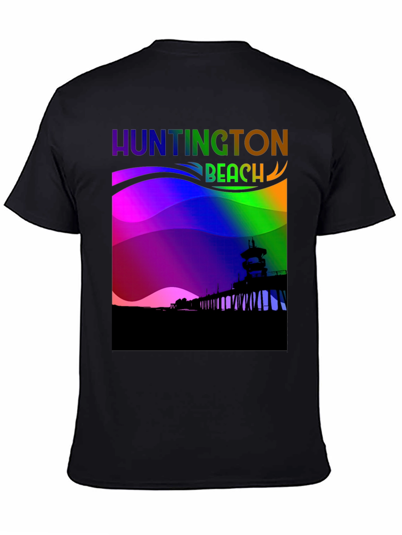 Huntington Beach Rainbow T-Shirt