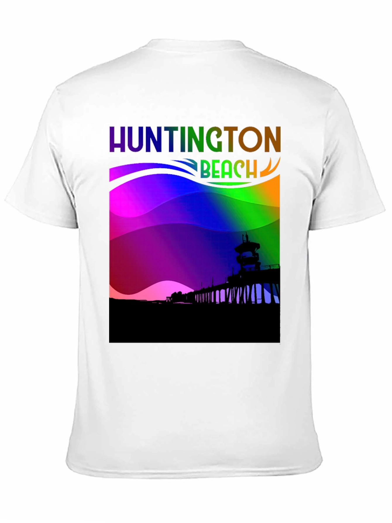 Huntington Beach Rainbow T-Shirt