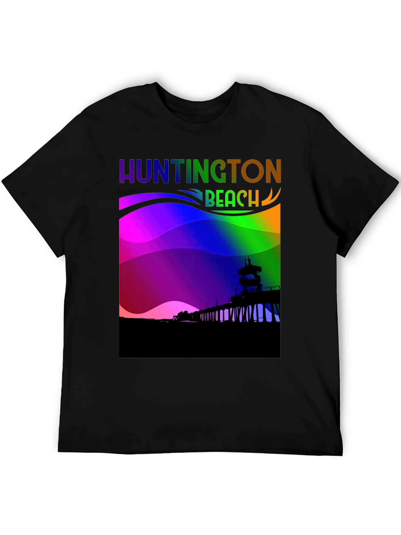 Huntington Beach Rainbow T-Shirt