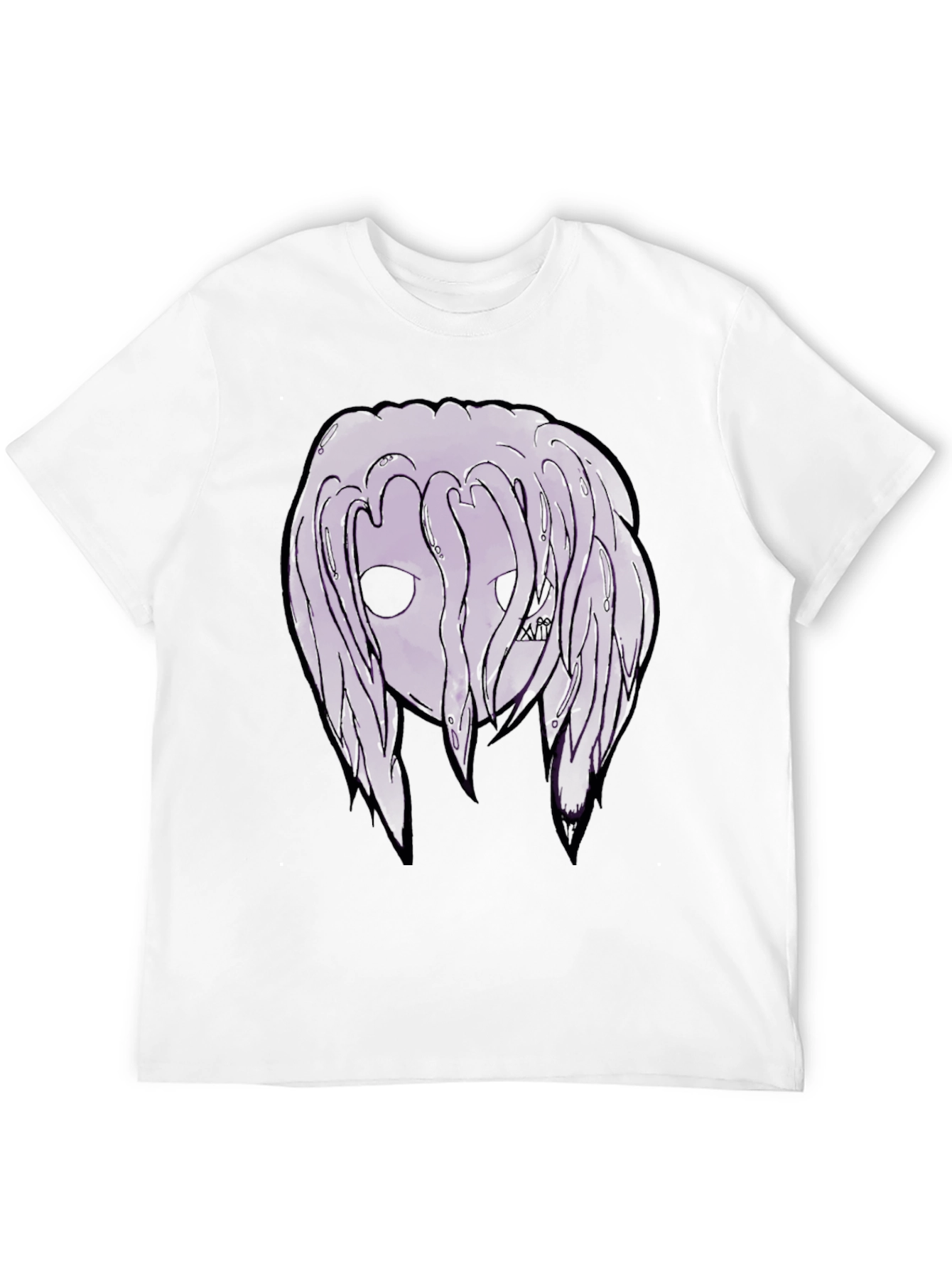 Dark Purple Graphic Print T-Shirt