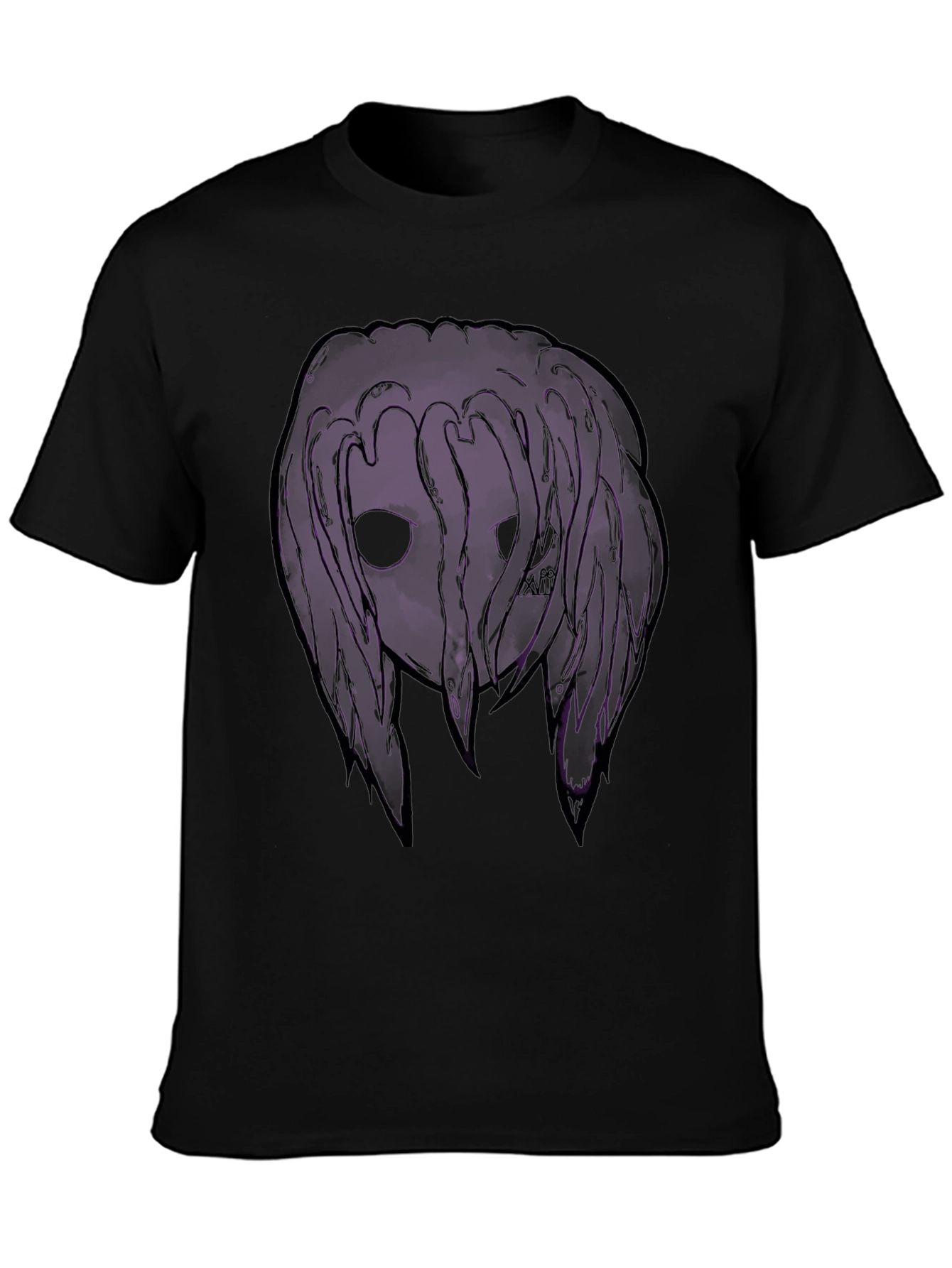 Dark Purple Graphic Print T-Shirt