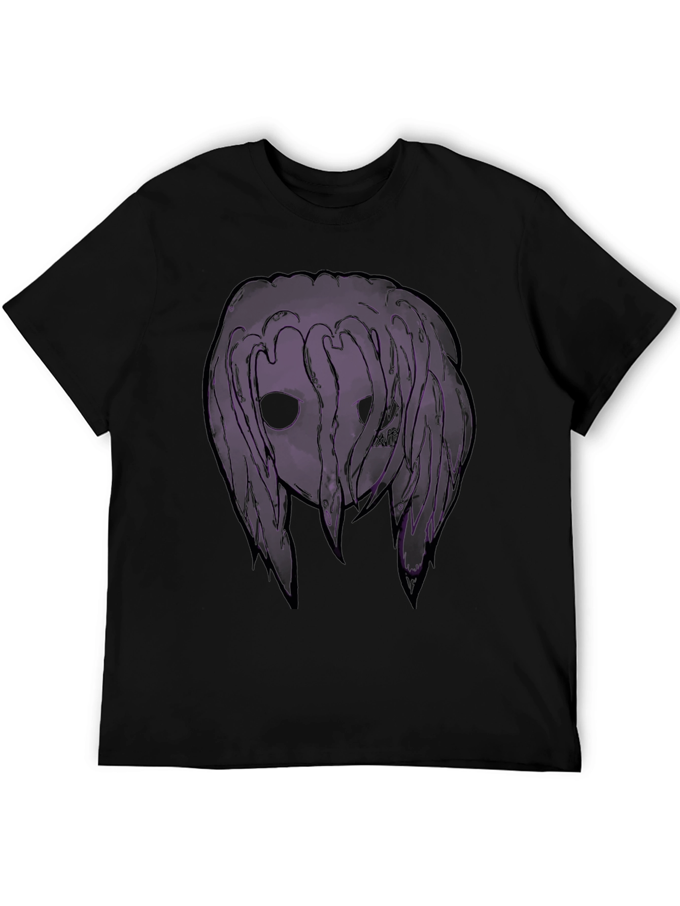 Dark Purple Graphic Print T-Shirt