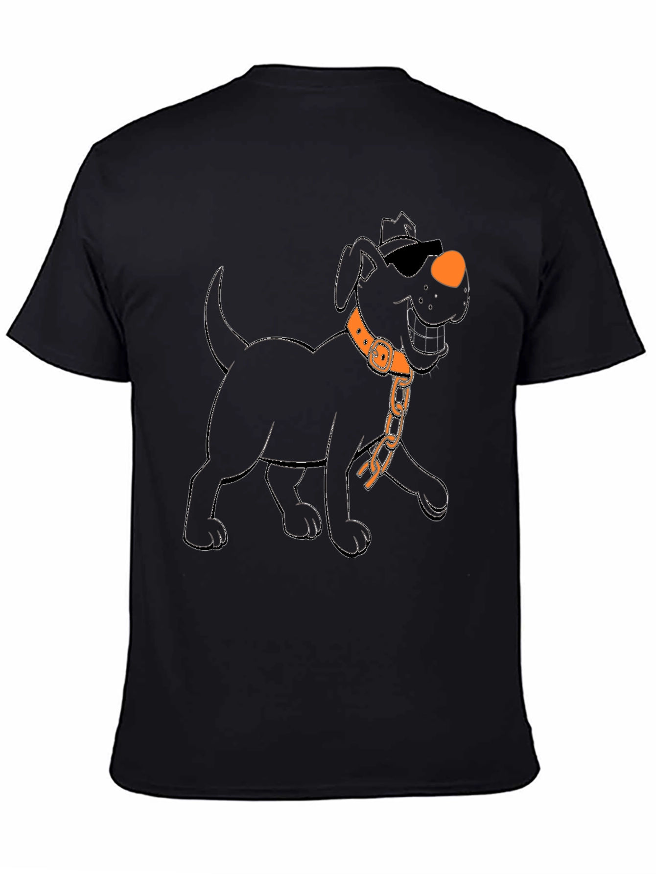 Cool Dog Graphic Tee - Black Cotton T-Shirt