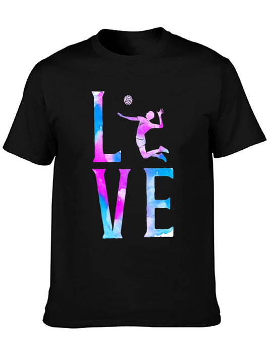 Volleyball Love T-Shirt Watercolor Design