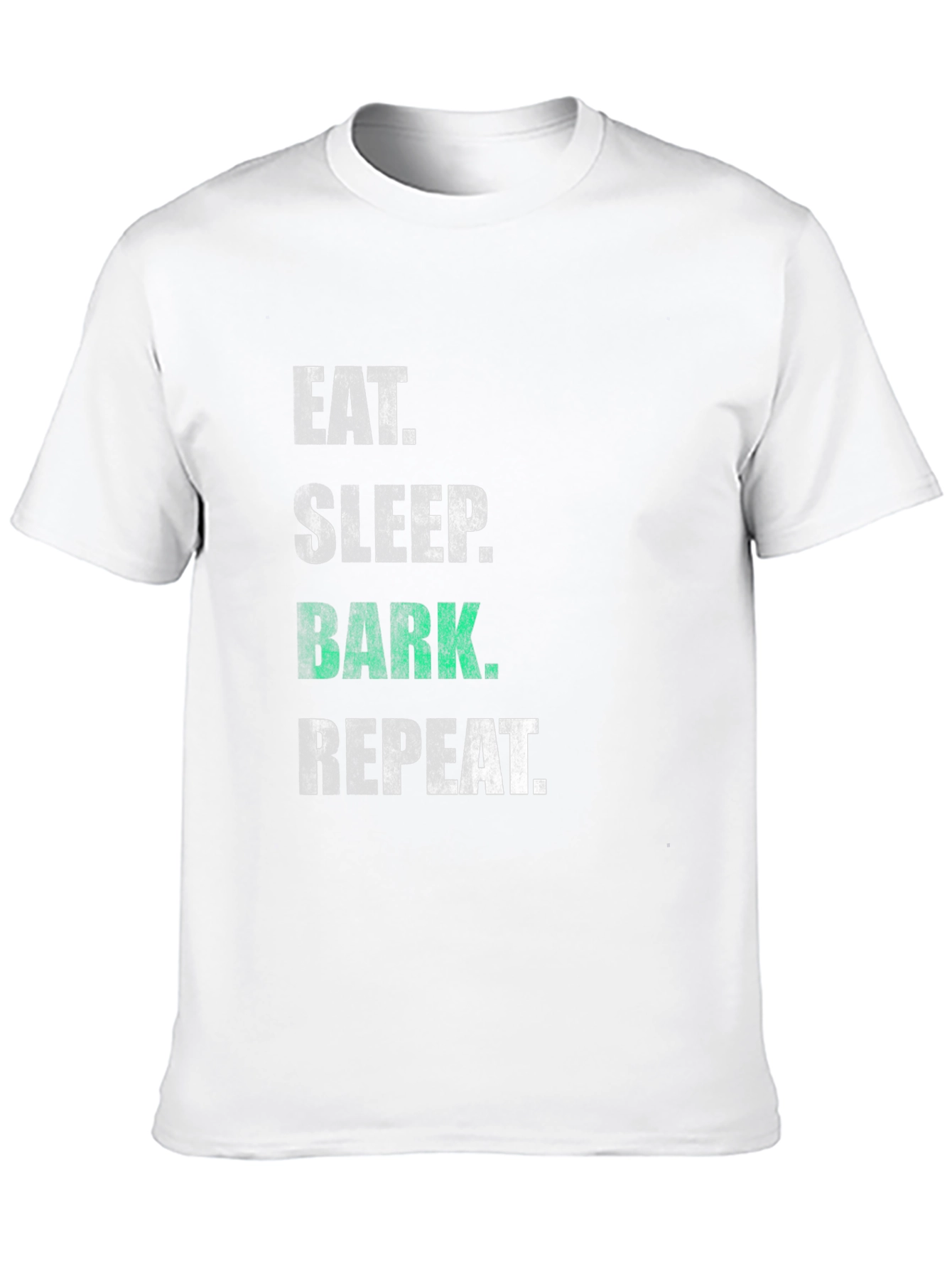 Eat Sleep Bark Repeat Black T-Shirt