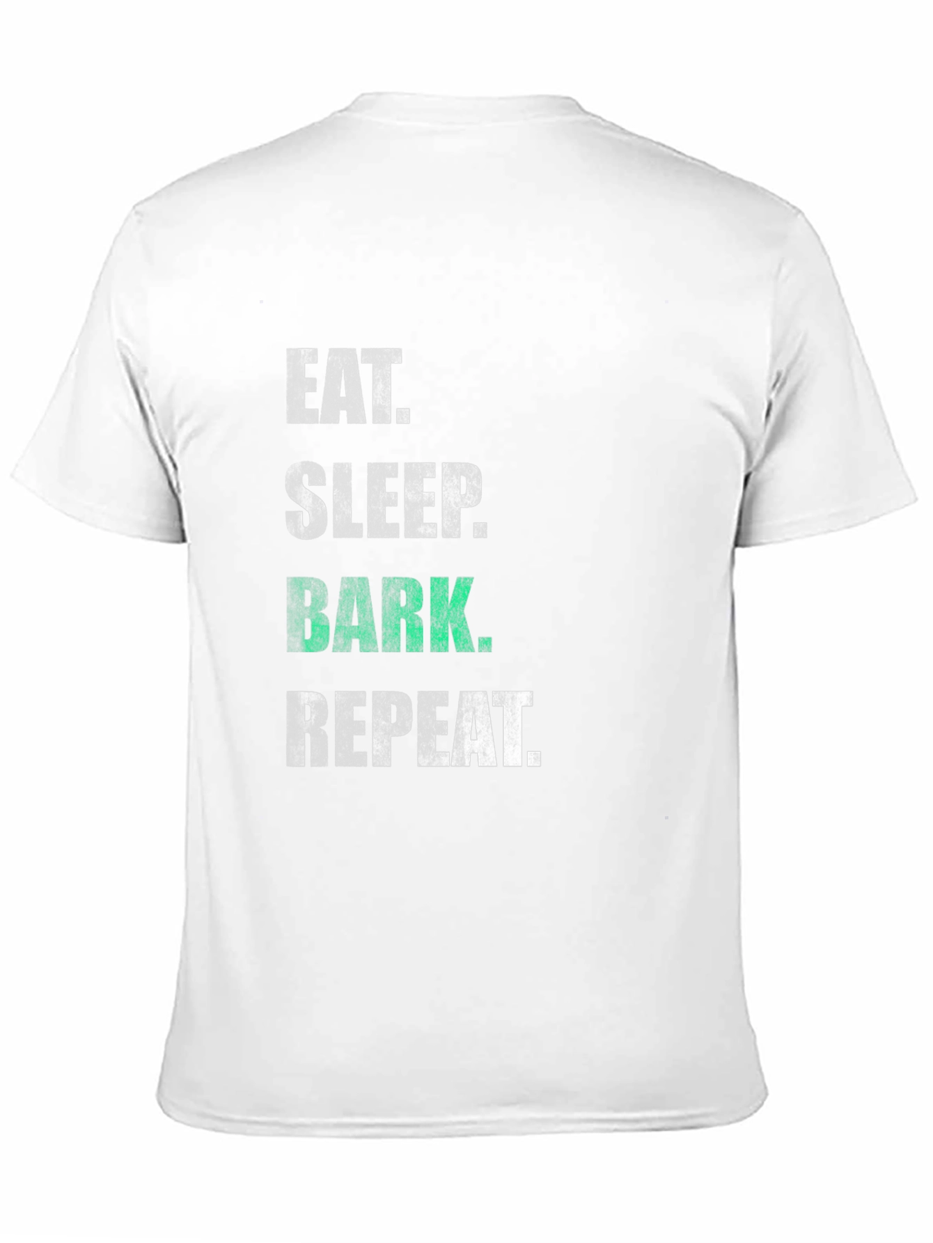 Eat Sleep Bark Repeat Black T-Shirt