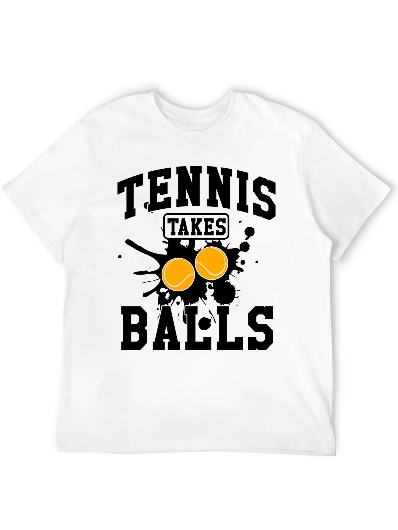 Tennis Takes Balls Graphic T-Shirt