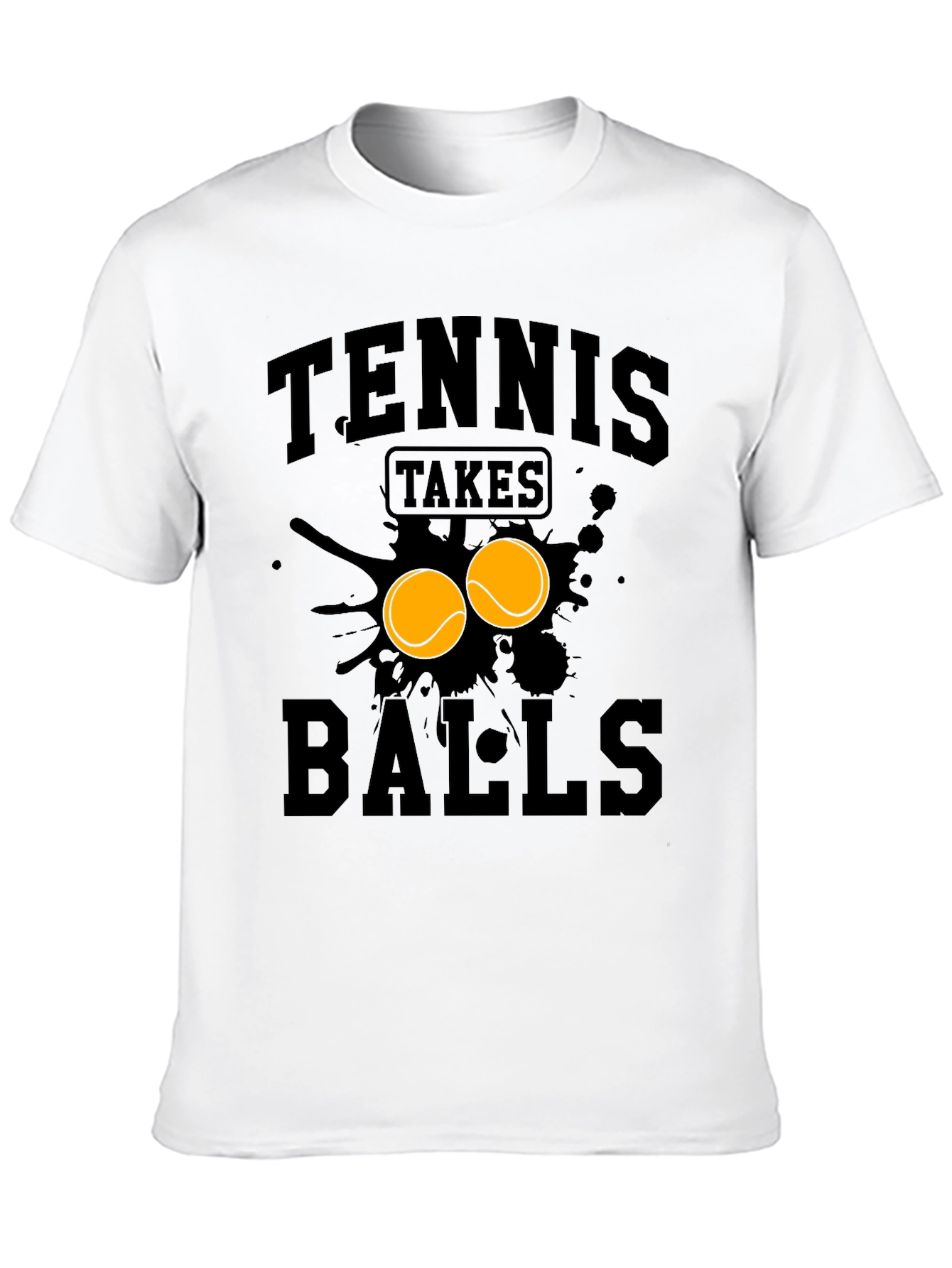 Tennis Takes Balls Graphic T-Shirt