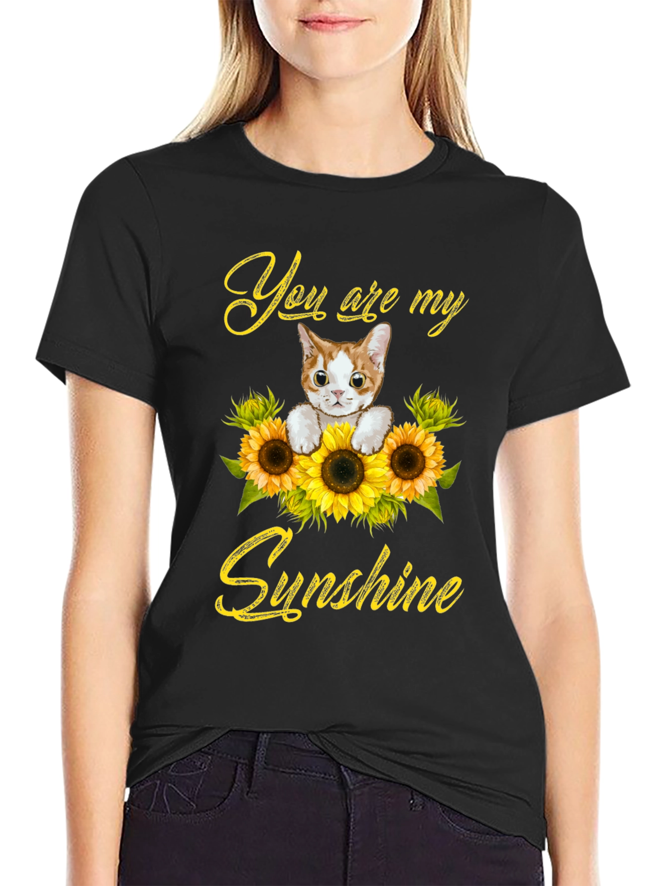 You Are My Sunshine Cat Graphic Tee
