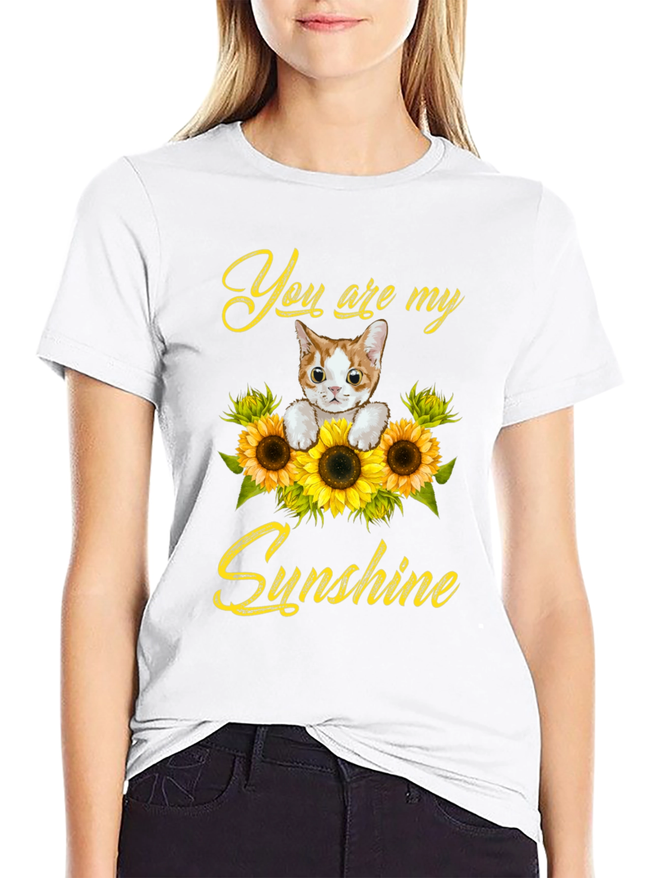You Are My Sunshine Cat Graphic Tee
