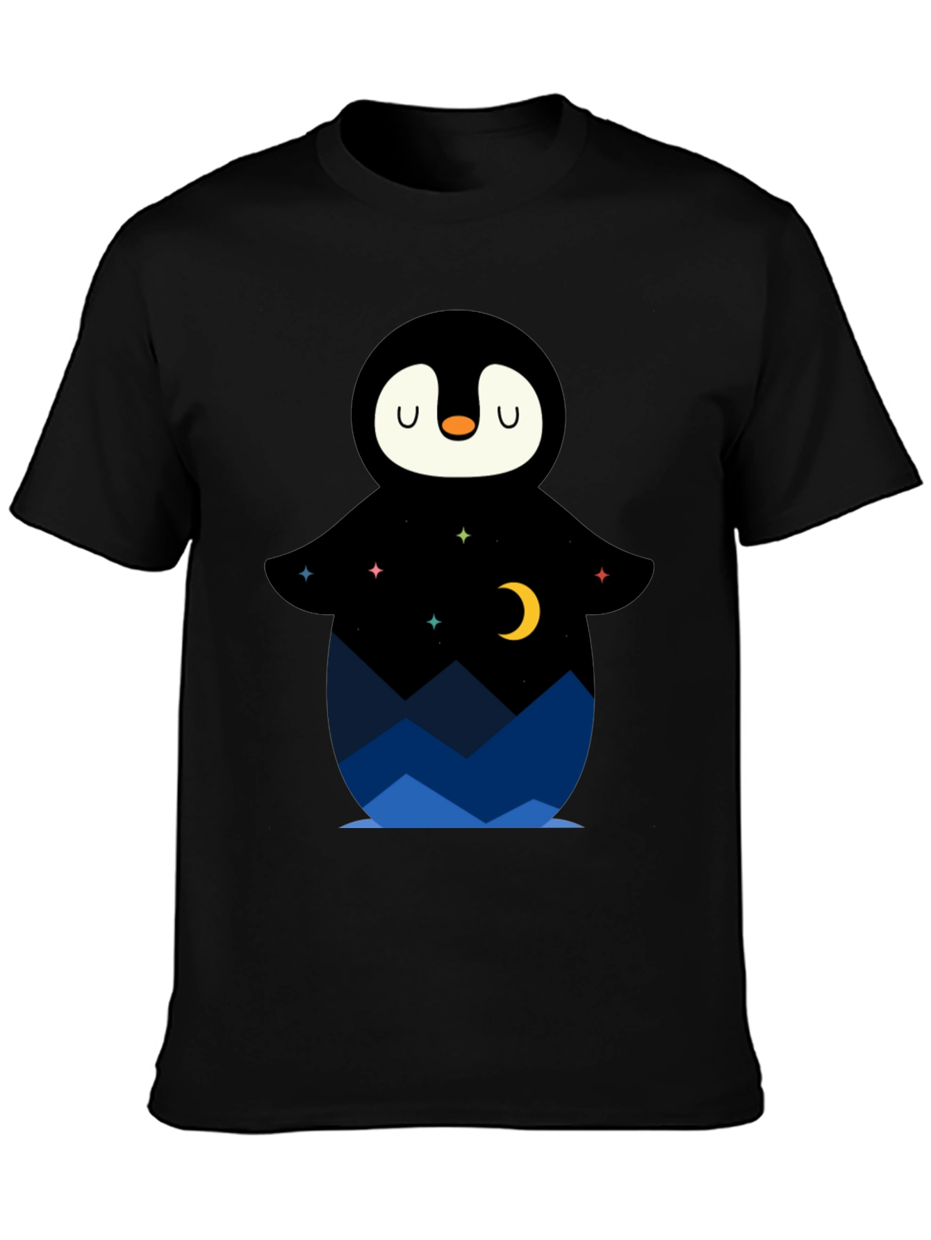 Night Sky Penguin Graphic Tee