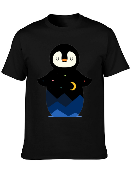 Night Sky Penguin Graphic Tee