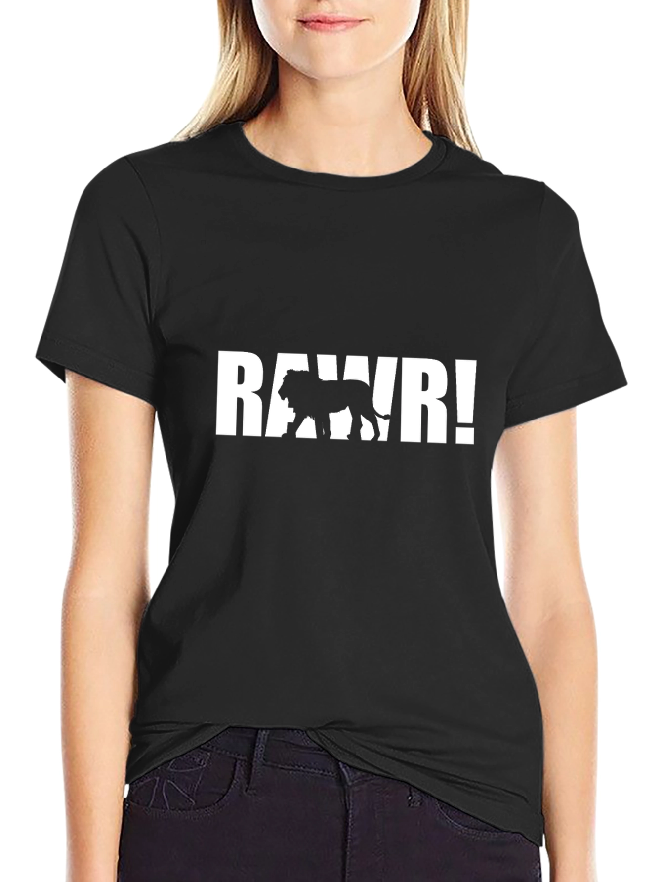 Roaring Lion Black T-Shirt - Mens Graphic Tee