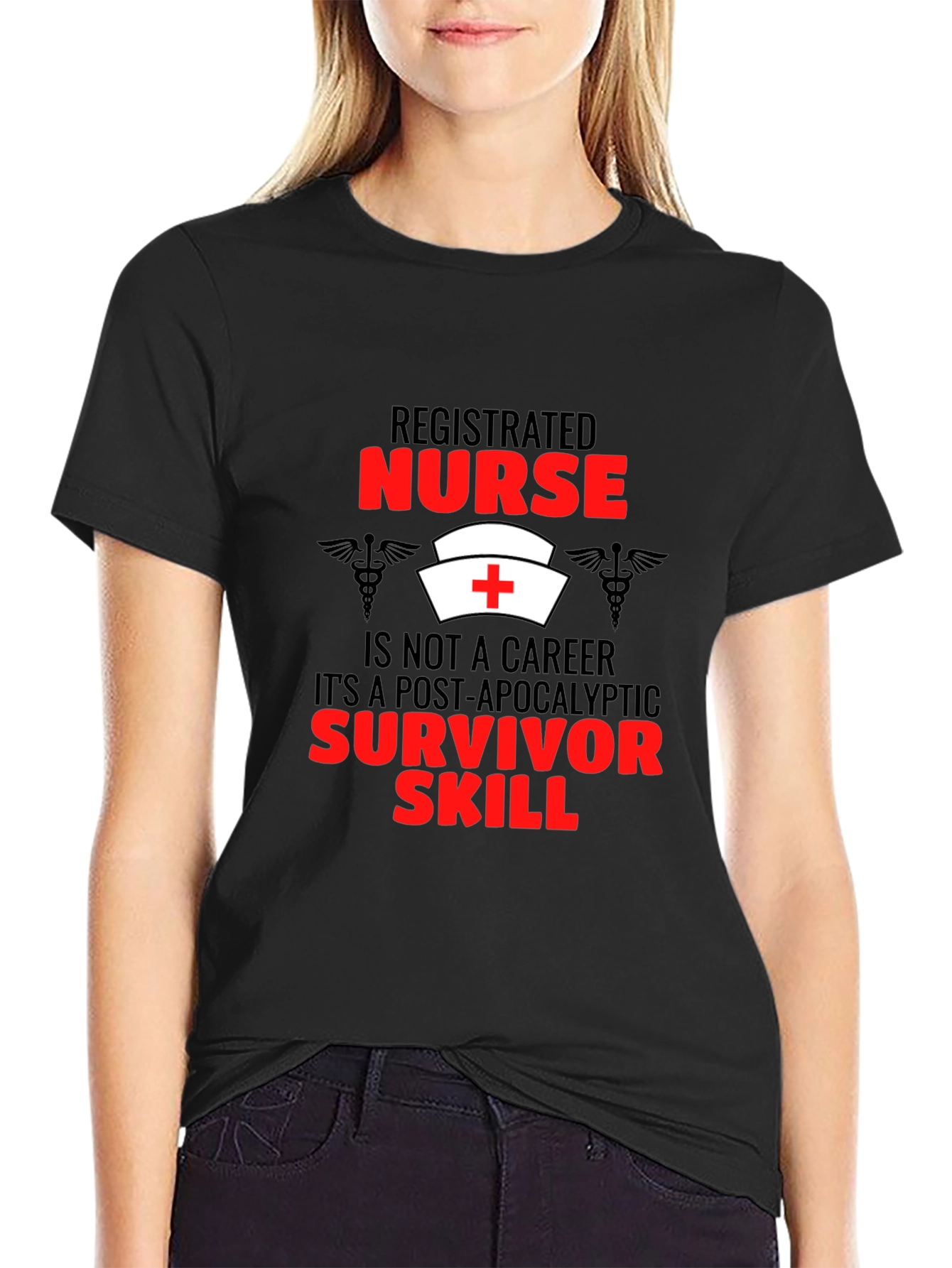 Registered Nurse Survivor Skill Graphic T-Shirt