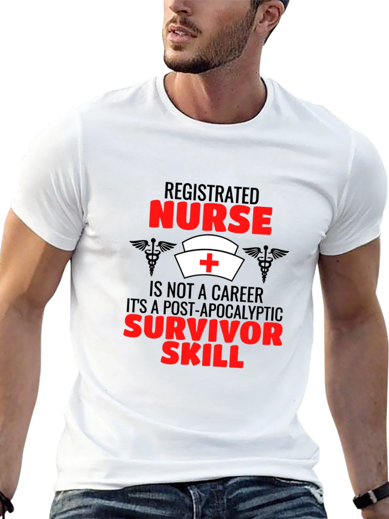 Registered Nurse Survivor Skill Graphic T-Shirt