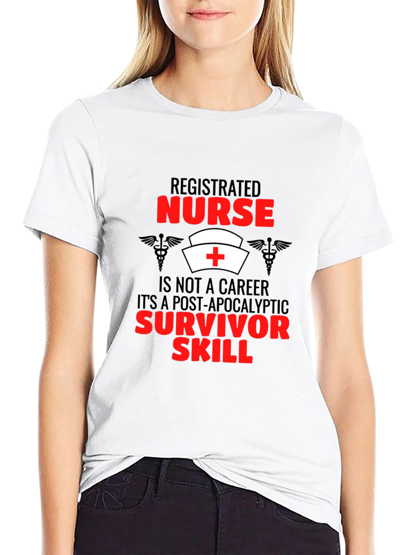 Registered Nurse Survivor Skill Graphic T-Shirt