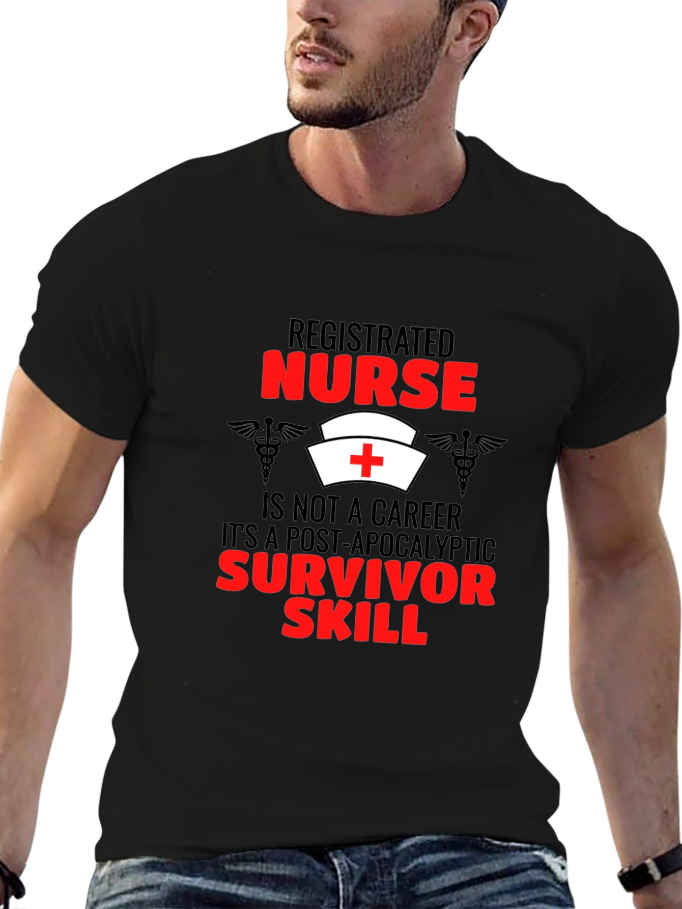 Registered Nurse Survivor Skill Graphic T-Shirt
