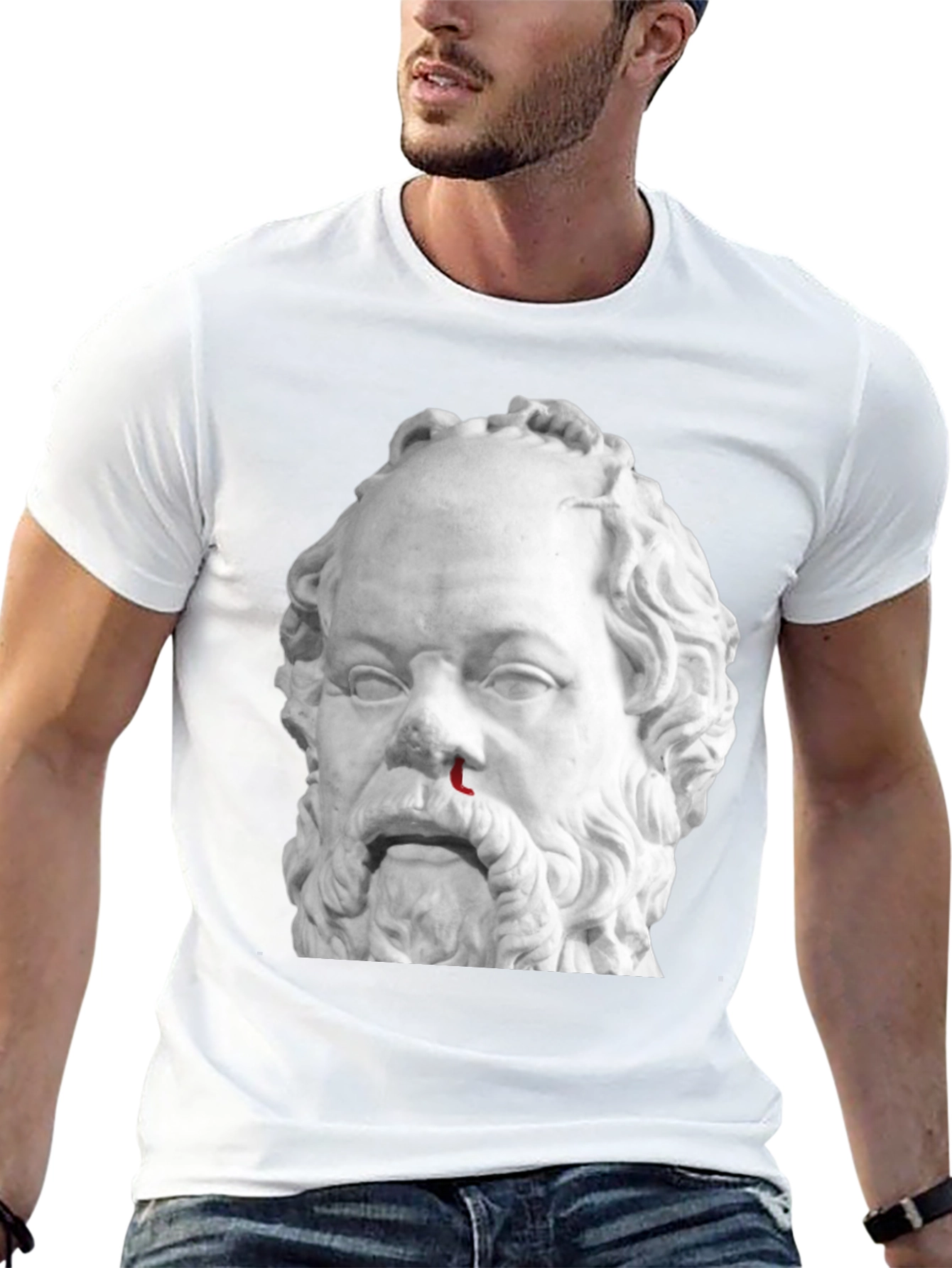 Bloody Nose Socrates Graphic Tee - Black