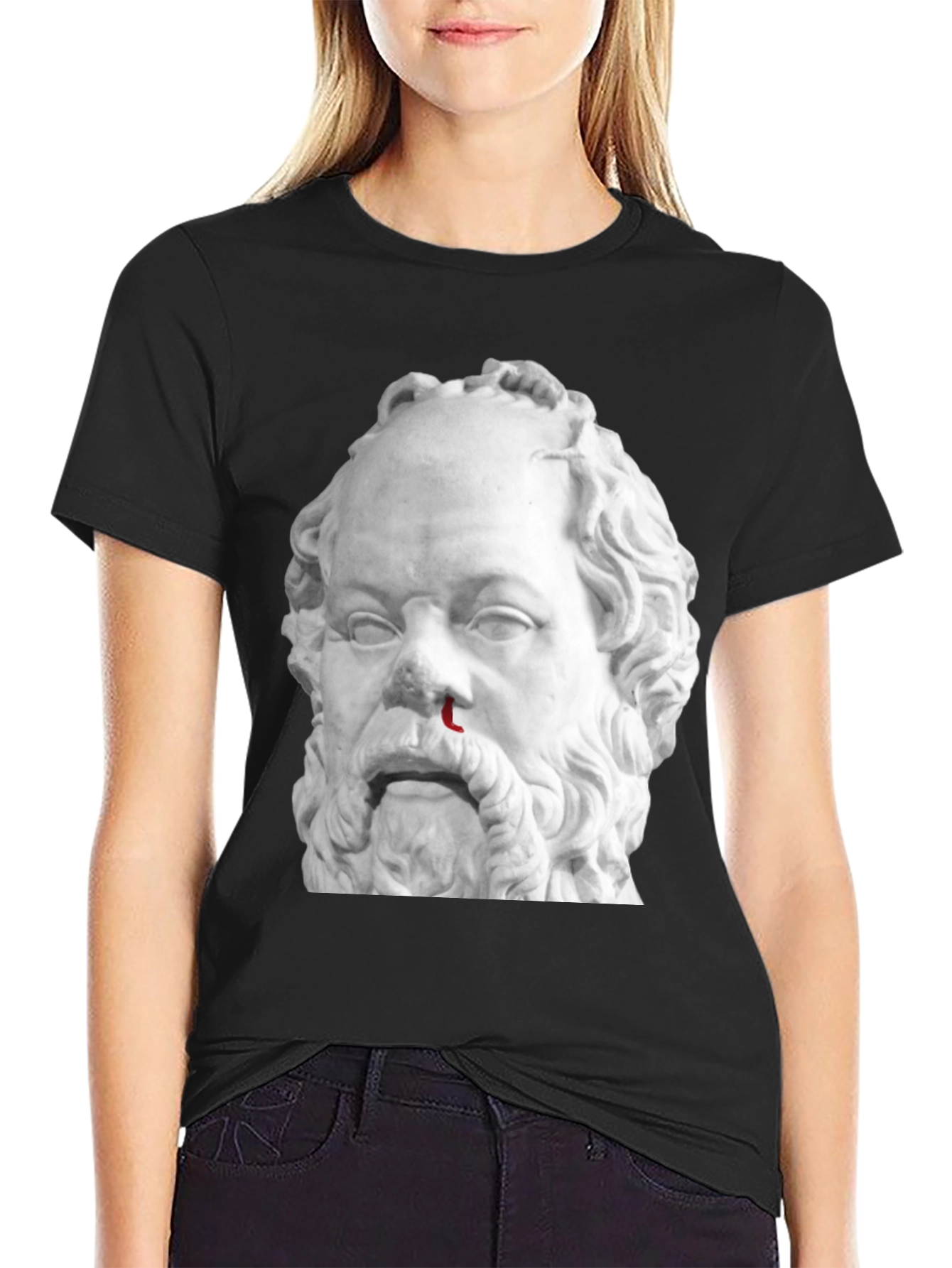 Bloody Nose Socrates Graphic Tee - Black