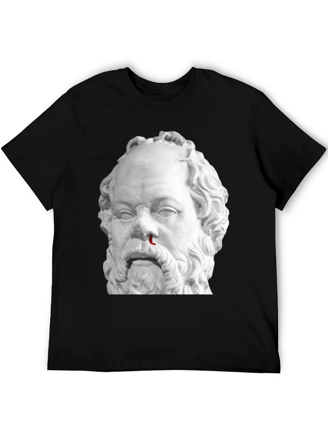 Bloody Nose Socrates Graphic Tee - Black