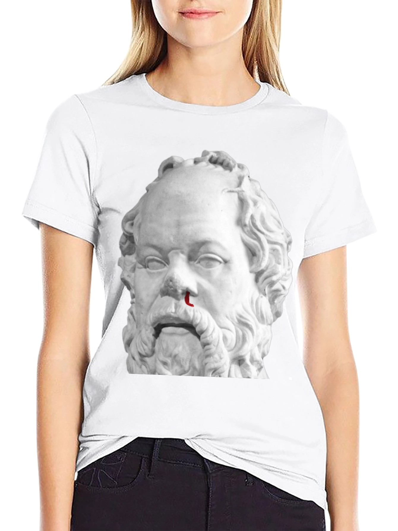 Bloody Nose Socrates Graphic Tee - Black