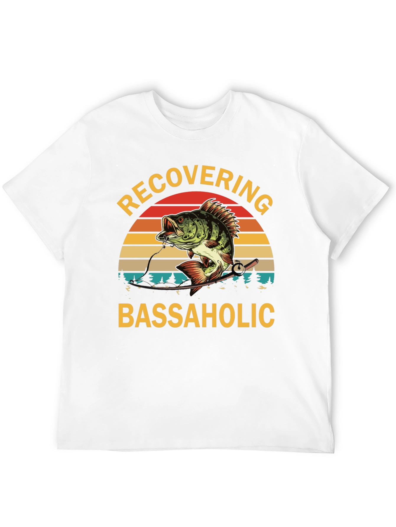 Recovering Bassaholic Fishing T-Shirt