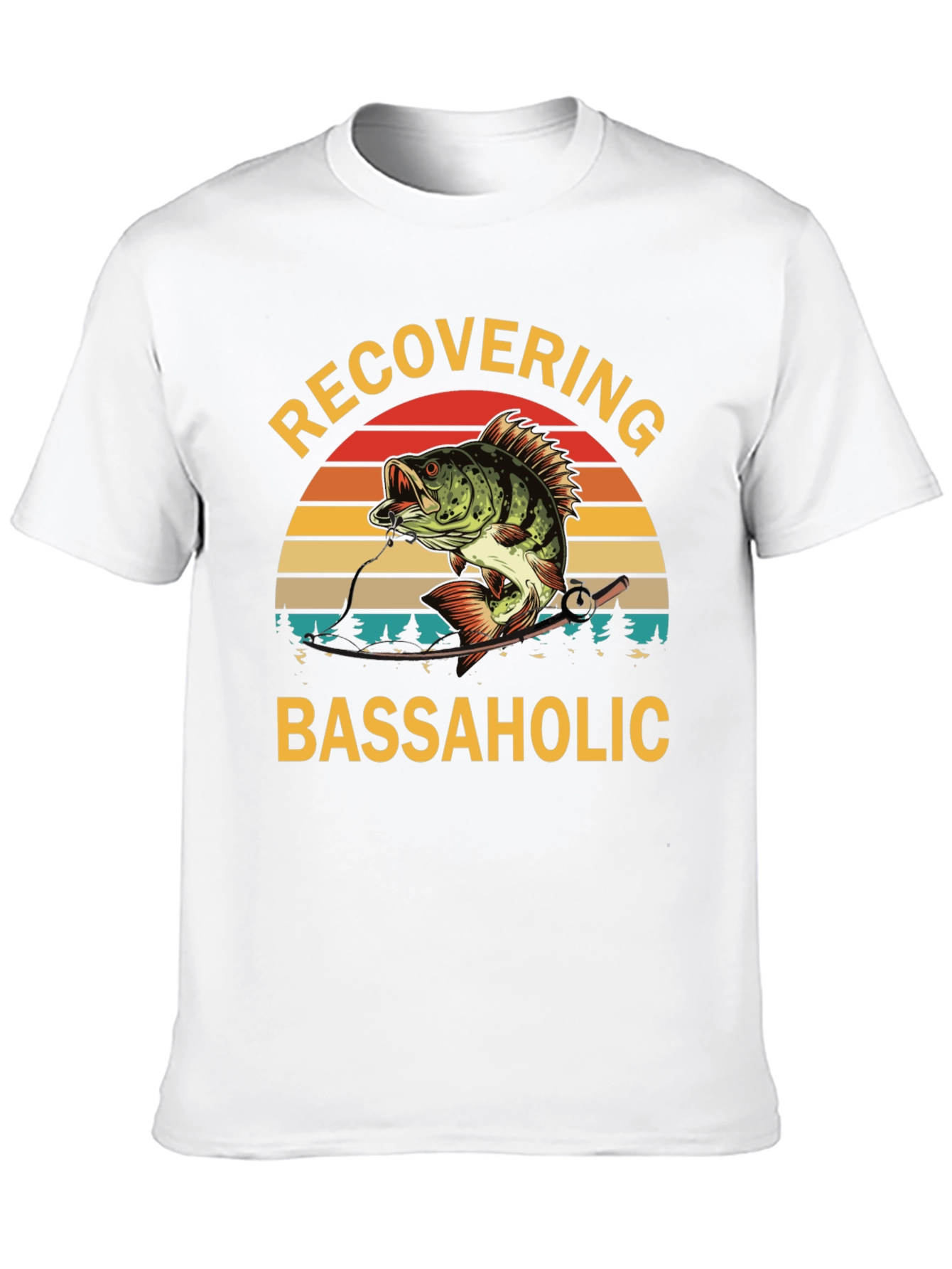 Recovering Bassaholic Fishing T-Shirt