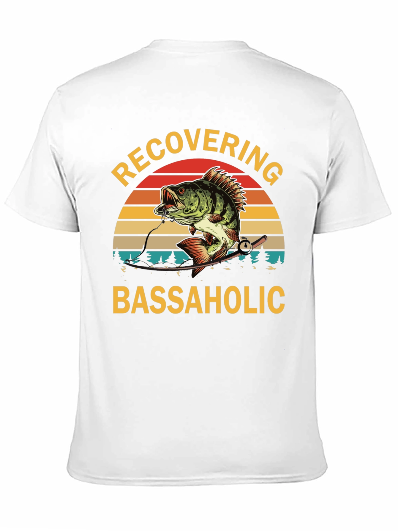 Recovering Bassaholic Fishing T-Shirt
