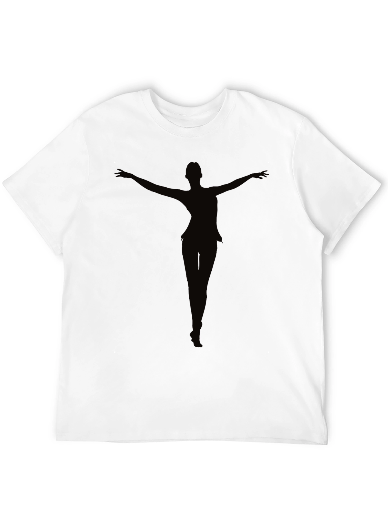 Black Silhouette Dancer Graphic Tee